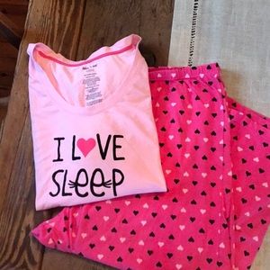 “I Love Sleep” pj set